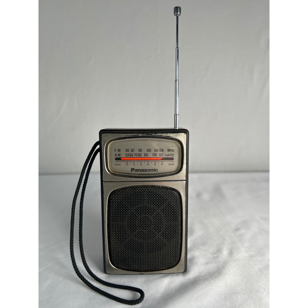 Vintage Panasonic RF-504 Portable AM FM Radio Unisex OS Black Good